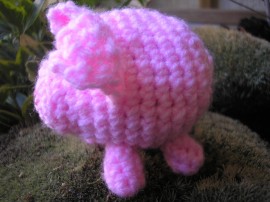 Crocheted piggy