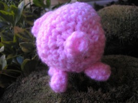 Crocheted piggy