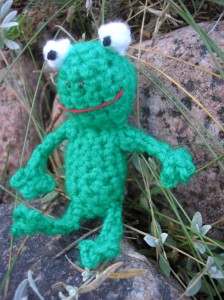 Szydełkowa żabka - Crocheted frog